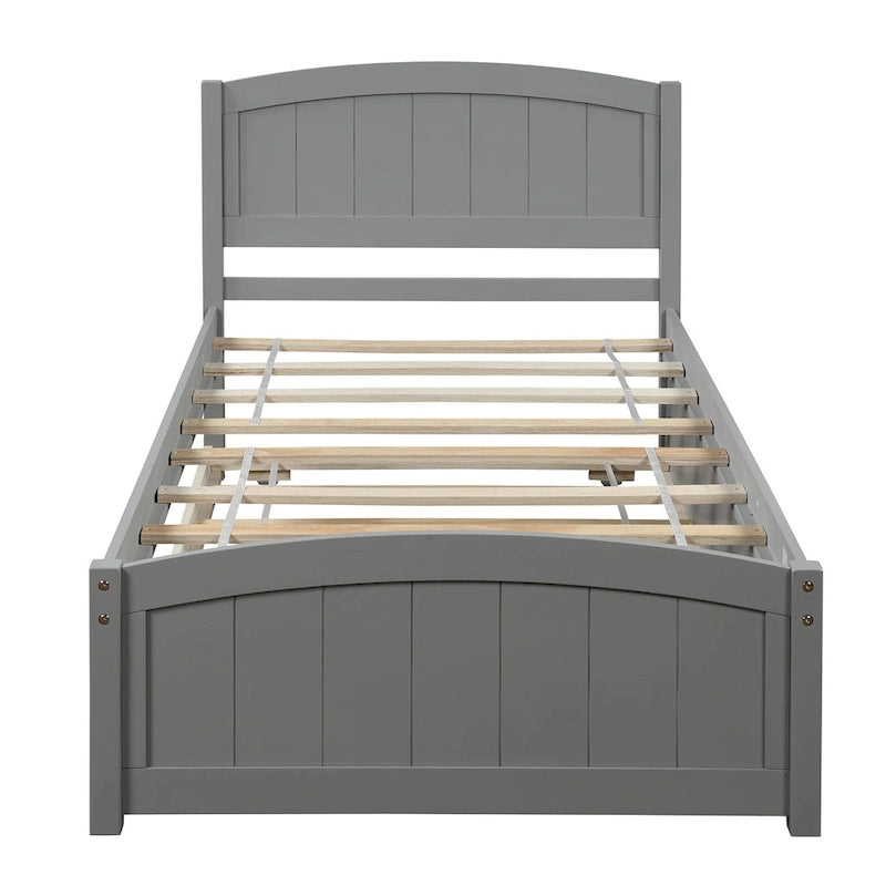 Twin size Platform Bed with Trundle