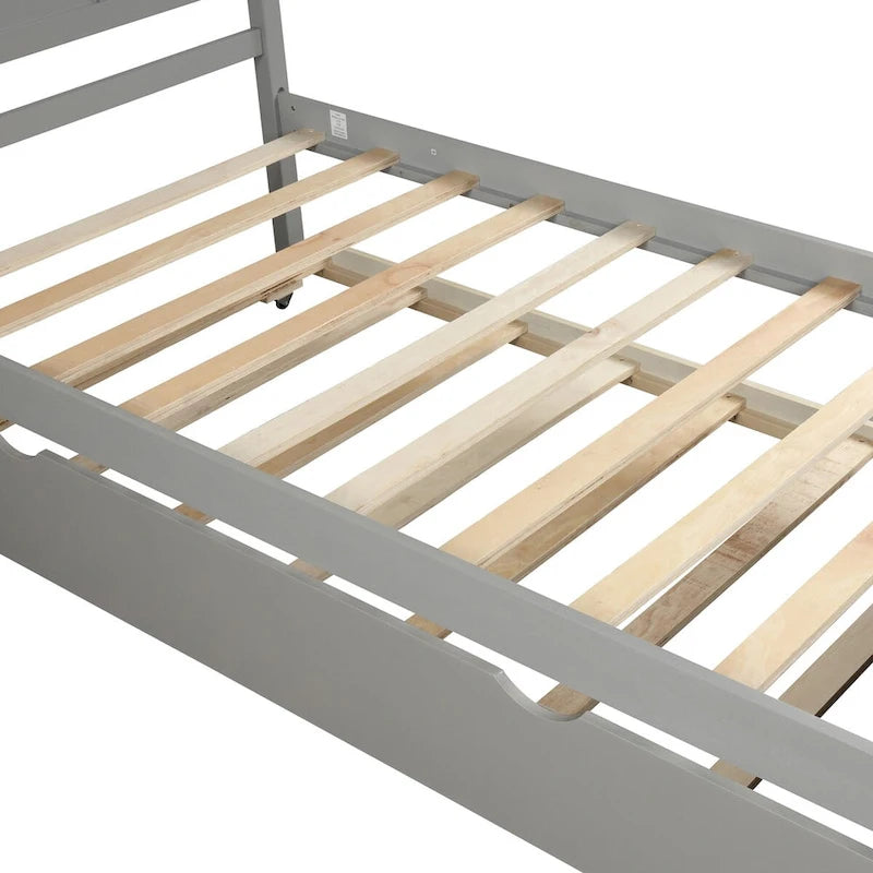 Platform Bed with Trundle