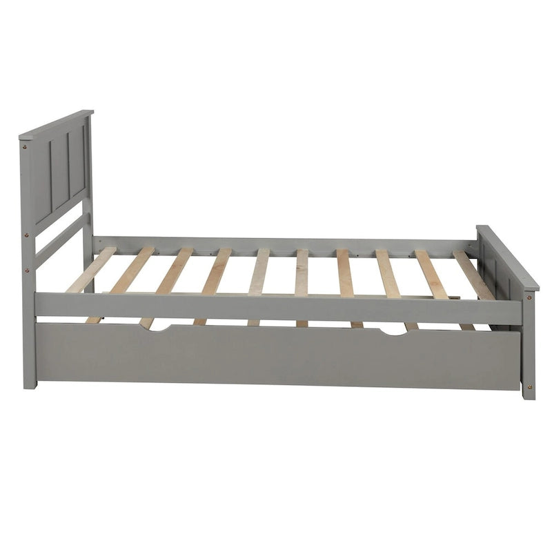 Platform Bed with Trundle