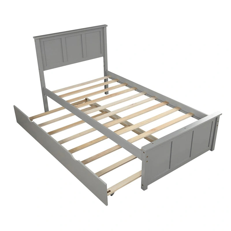 Platform Bed with Trundle
