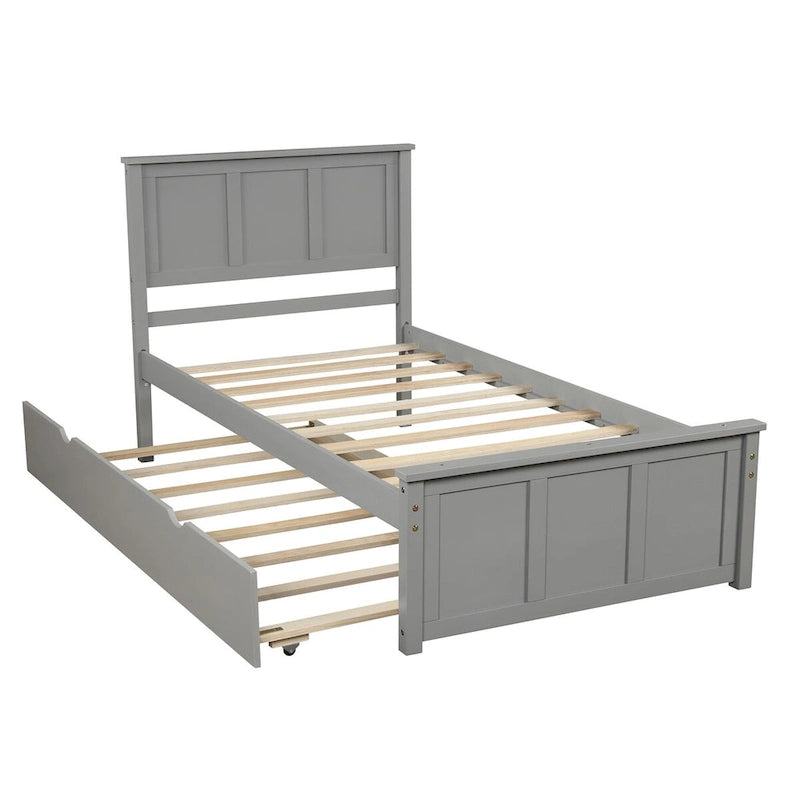 Platform Bed with Trundle