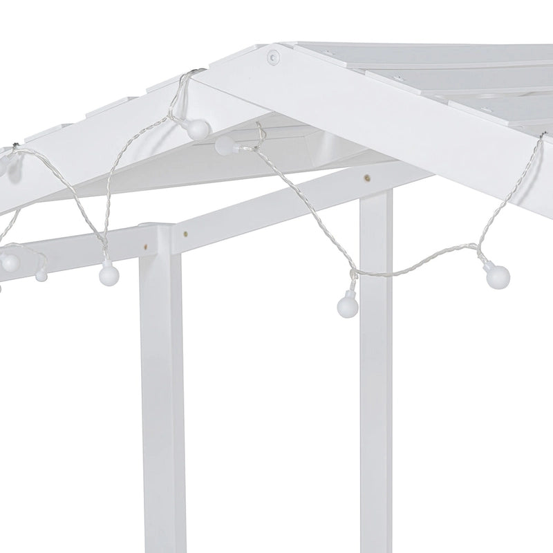 Twin Size Loft Bed with Ladder and Slide